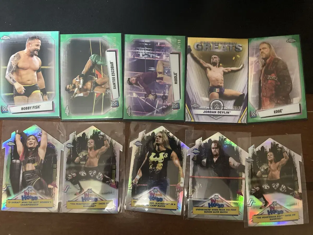 Topps Chrome WWE 카드 랏