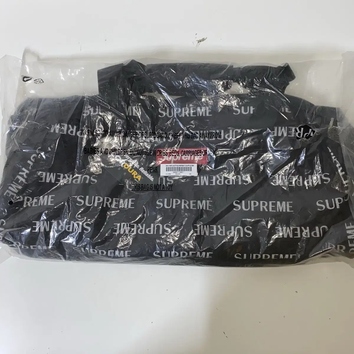 [Free] 16FW 슈프림 Supreme 3M 리플렉티브 더플백 블랙