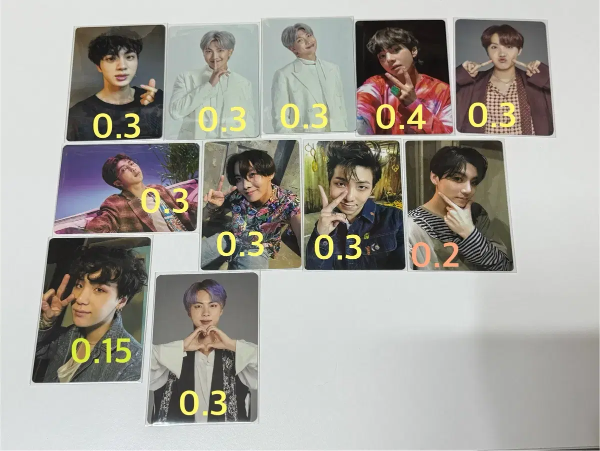 BTS photocard wts