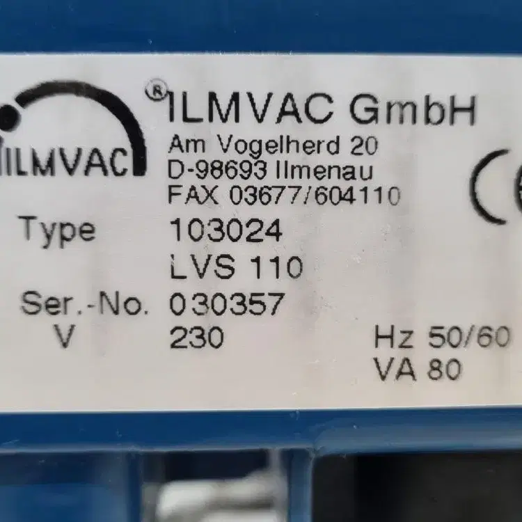 ILMVAC VCZ 324 TYPE 103024 LVS 110