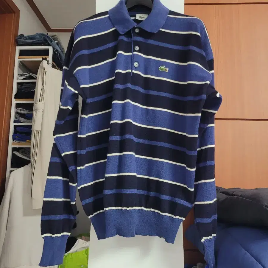 라코스테 카라 니트 긴팔  남성 5  XL