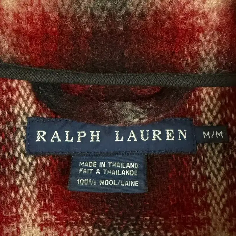 Polo Ralph Lauren 폴로 랄프로렌 플란넬 체크 울 코트