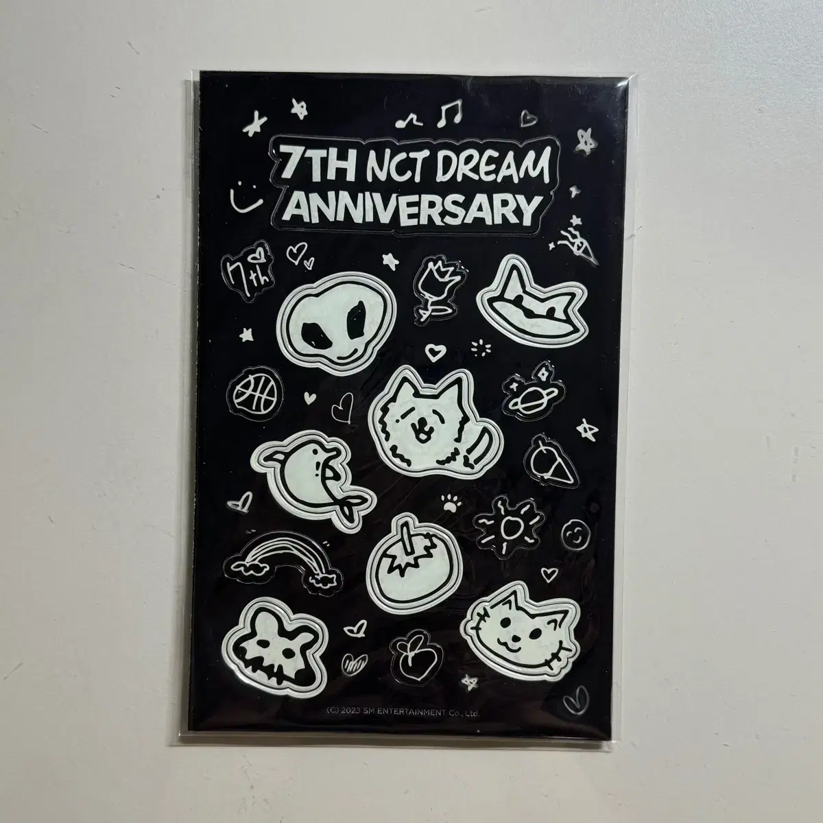 엔시티드림 nctdream 7주년 야광스티커