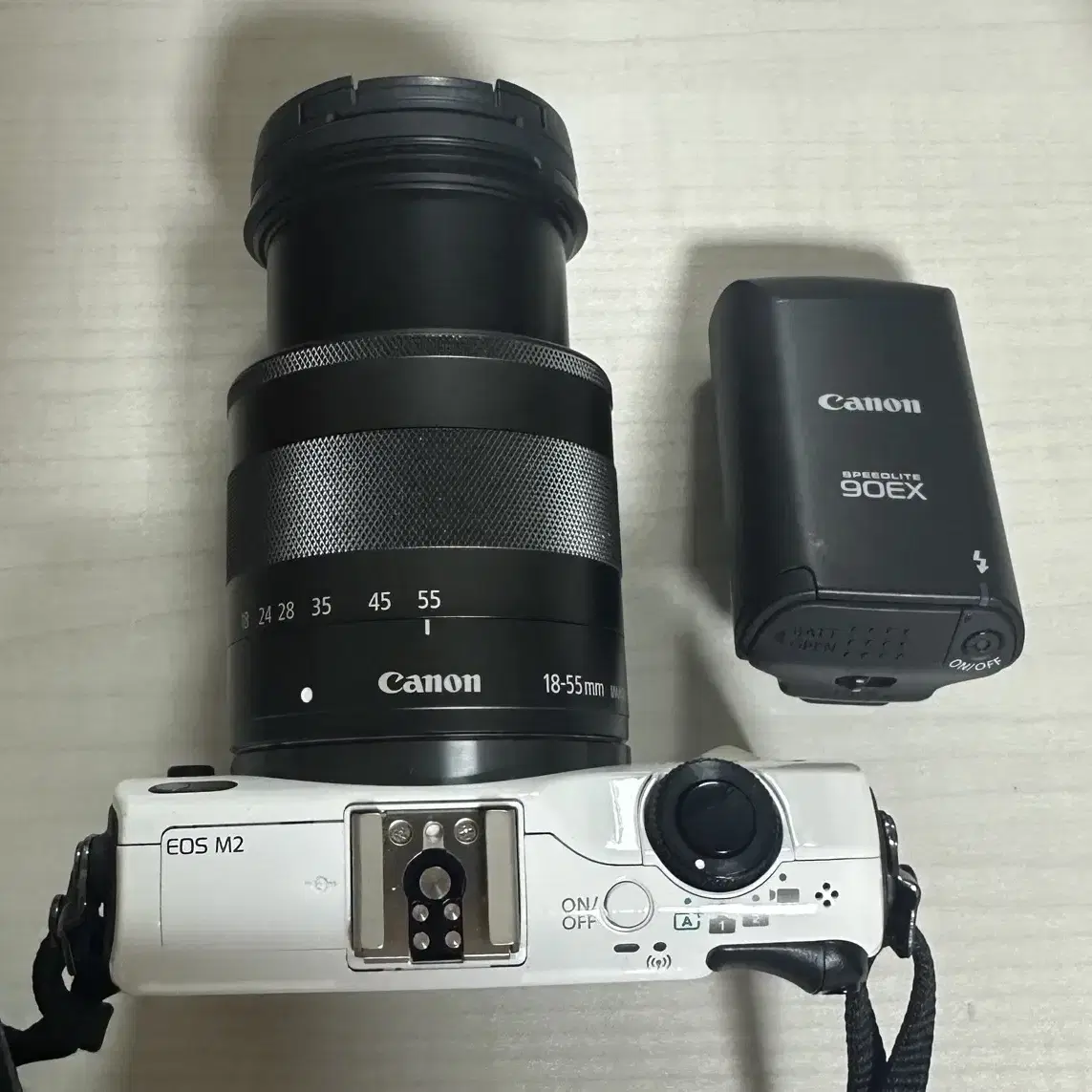 캐논 EOS  M2  미러리스 카메라 렌즈 18-55mm