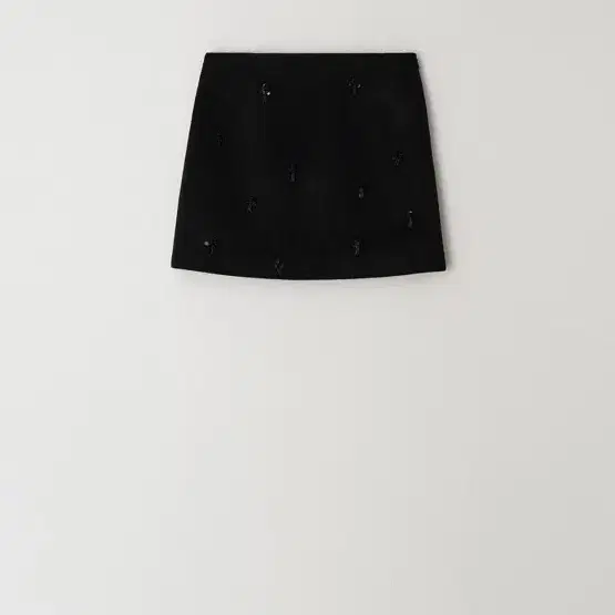 Atelier edition flower mini skirt (black