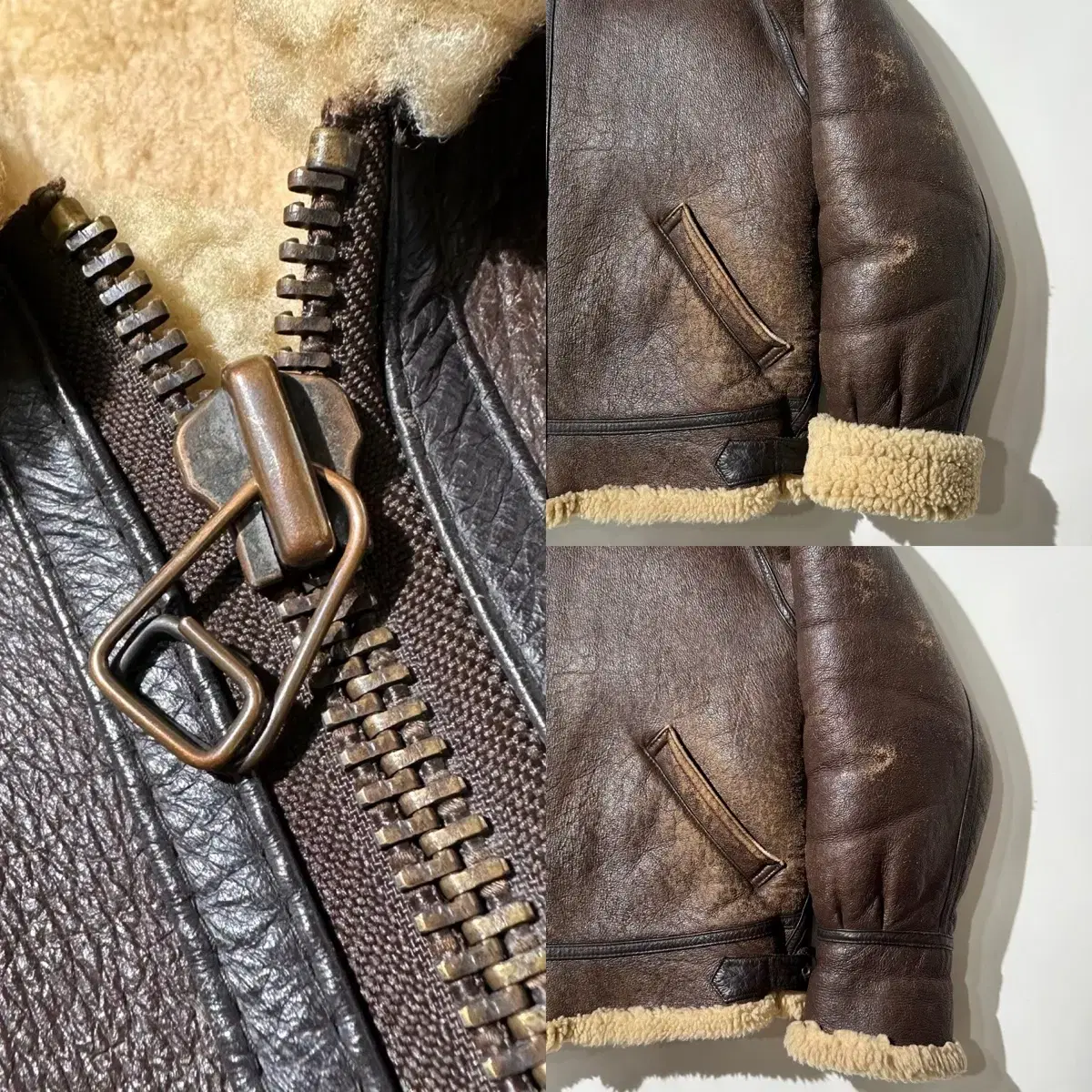 [L] Cascade Leather  램스킨 양가죽 무스탕 봄버 자켓