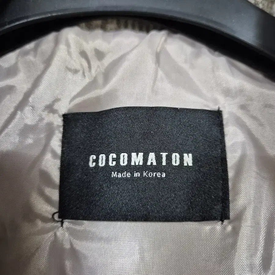 COCOMATON 오버핏 체크 모직코트  프리