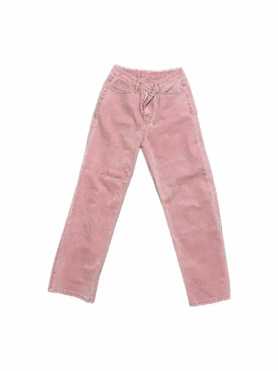 Color Wide-pigment Pants Pink M