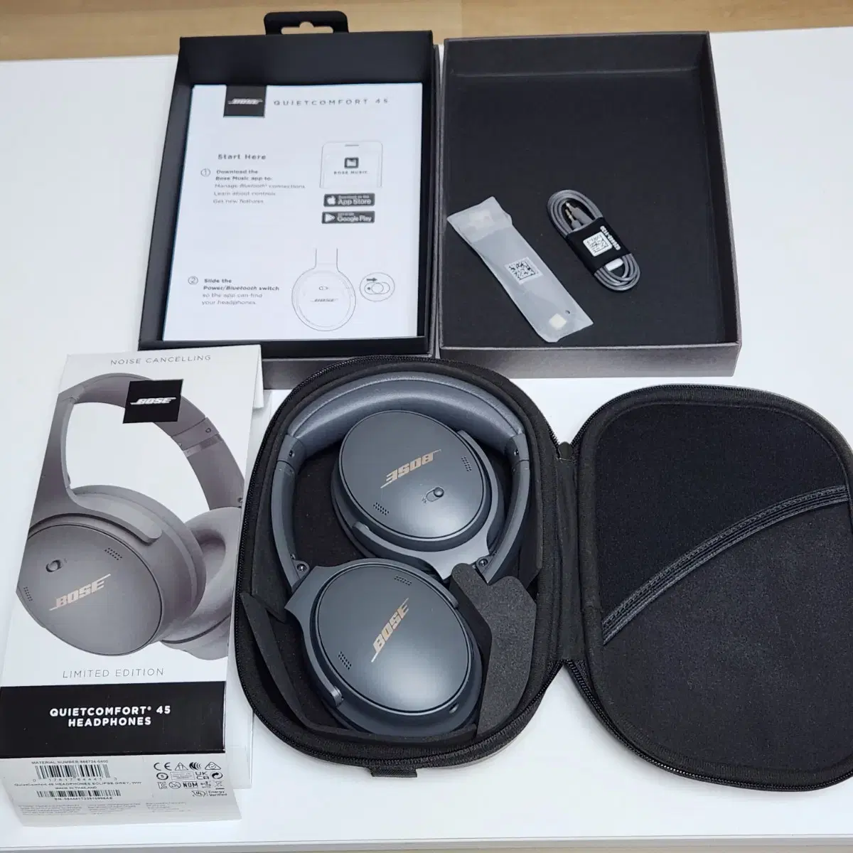 BOSS QC45 Eclipse Gray Full Feet Full Package