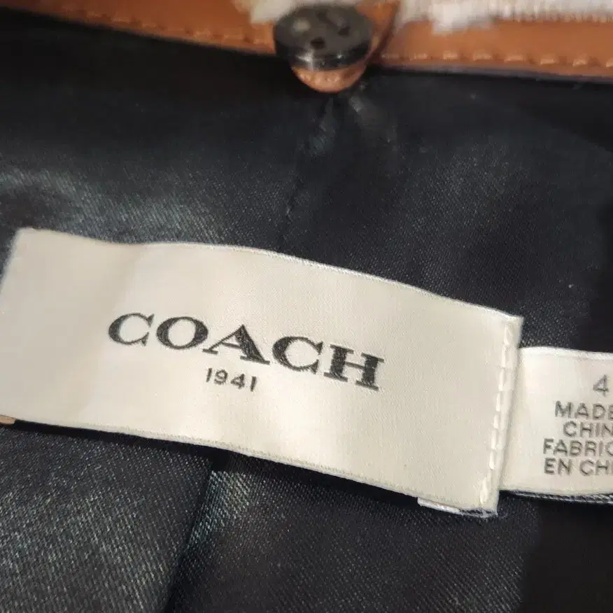 (택포) 정품 코치 COACH 가죽 트렌치 코트 양도