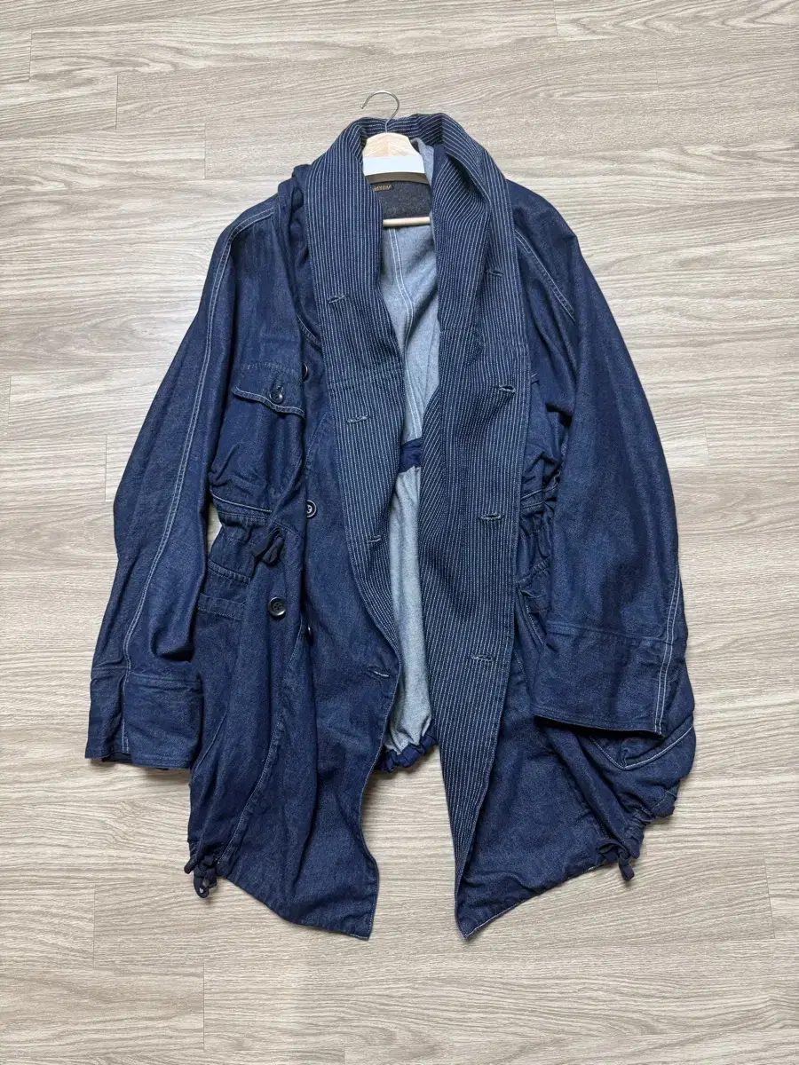 (3) Capital Denim Ring Coat