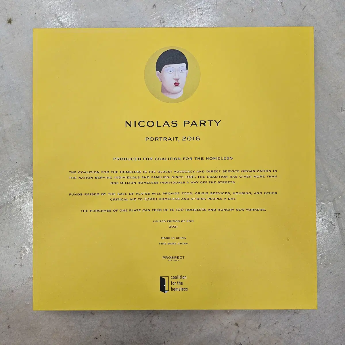 니콜라스 파티 한정판 아티스트 접시 Nicolas Party Plate