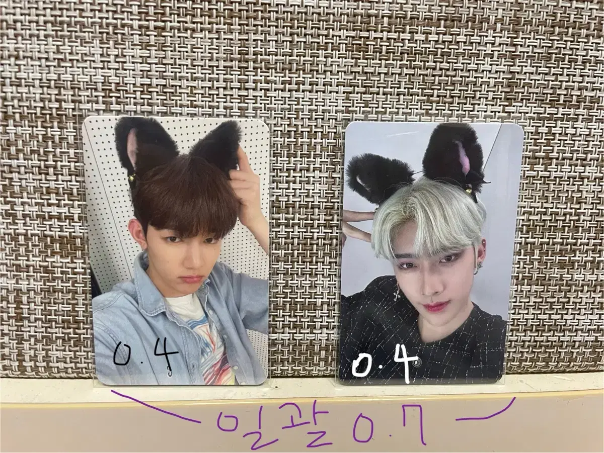 ZB1Photocard Quick sale Sells in bulk ricky zhang hao SoundwaveMythical Cat Ears