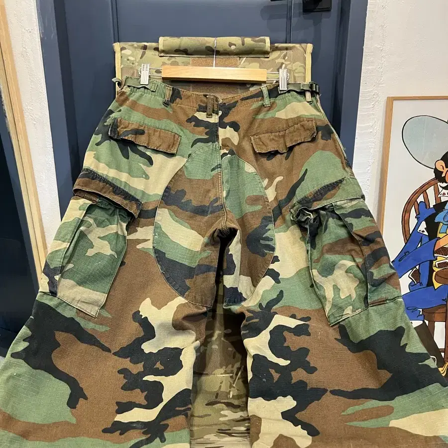 80s WOODLAND CAMO COMBAT 오리지널미군M65팬츠