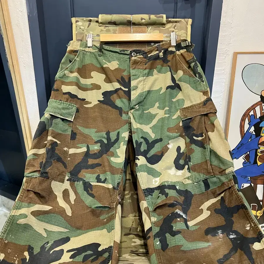 80s WOODLAND CAMO COMBAT 오리지널미군M65팬츠