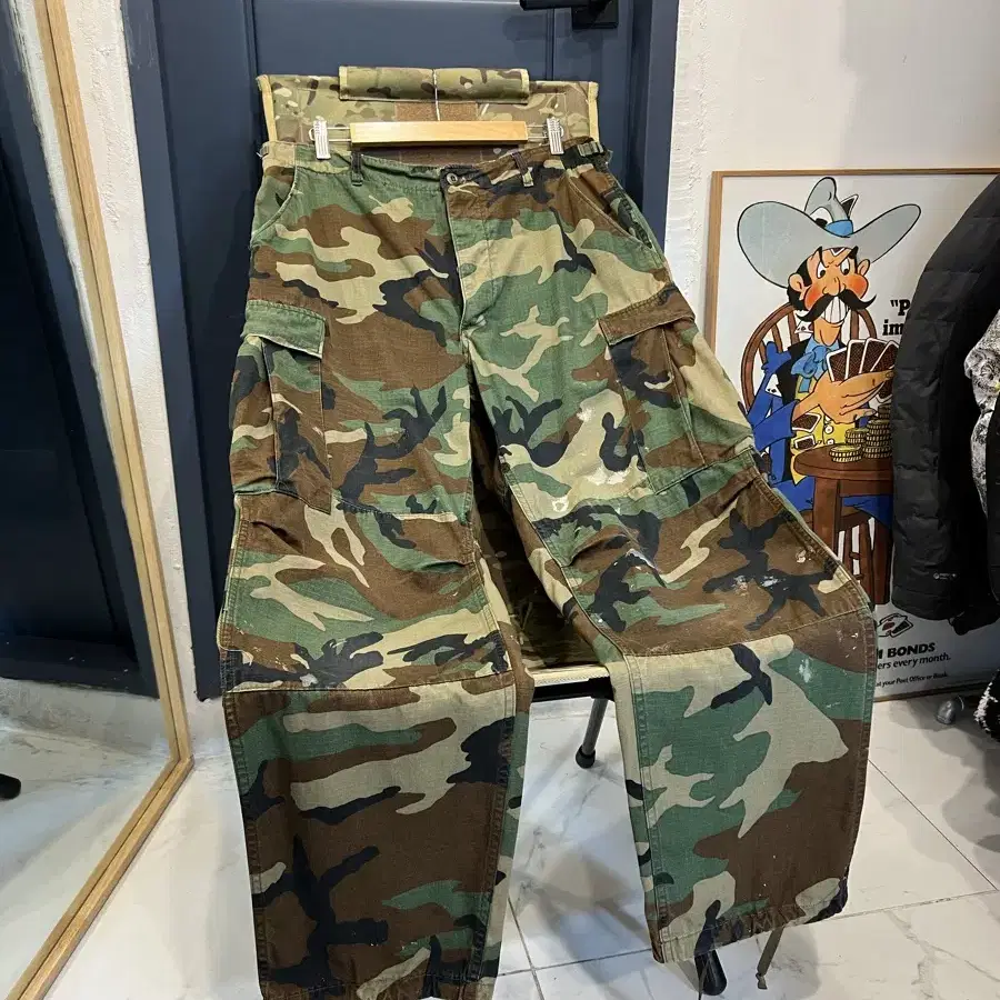 80s WOODLAND CAMO COMBAT 오리지널미군M65팬츠