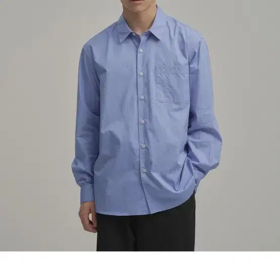 어나더 오피스 Down Town Shirt (Sax Blue) 2