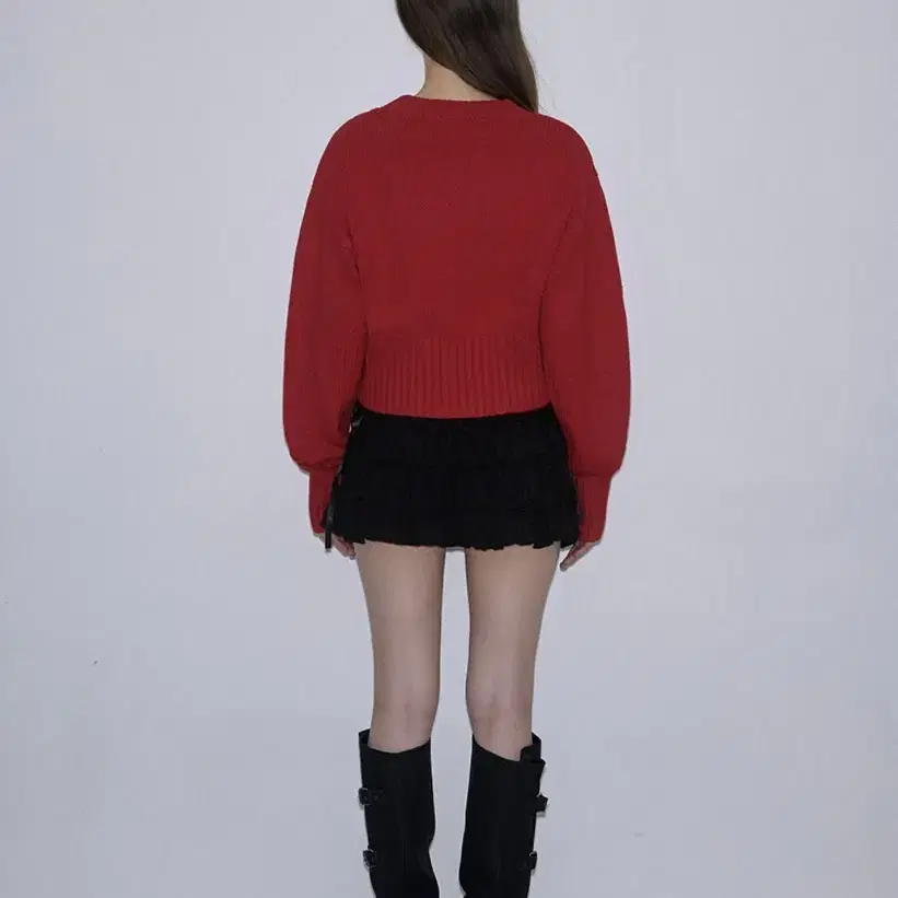 로제프란츠 Basic Crop Knit [Rose Red]