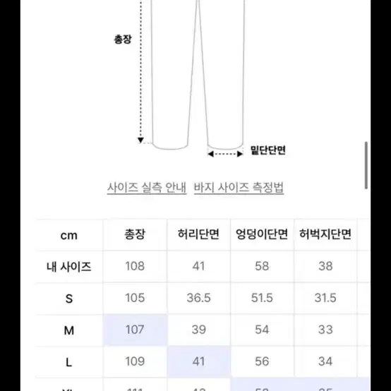 남성 데님 팬츠