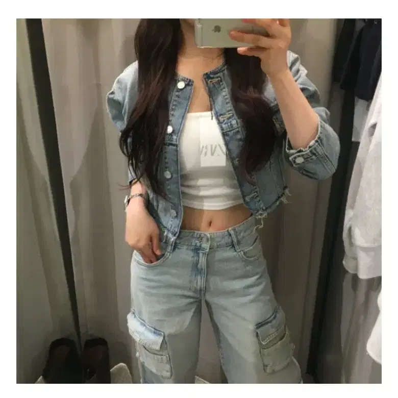 Zara trf 데님 재킷