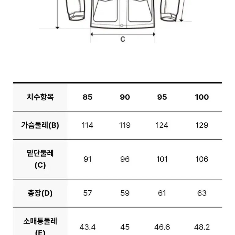 디스커버리 올리브 RDS 다운숏패딩 90