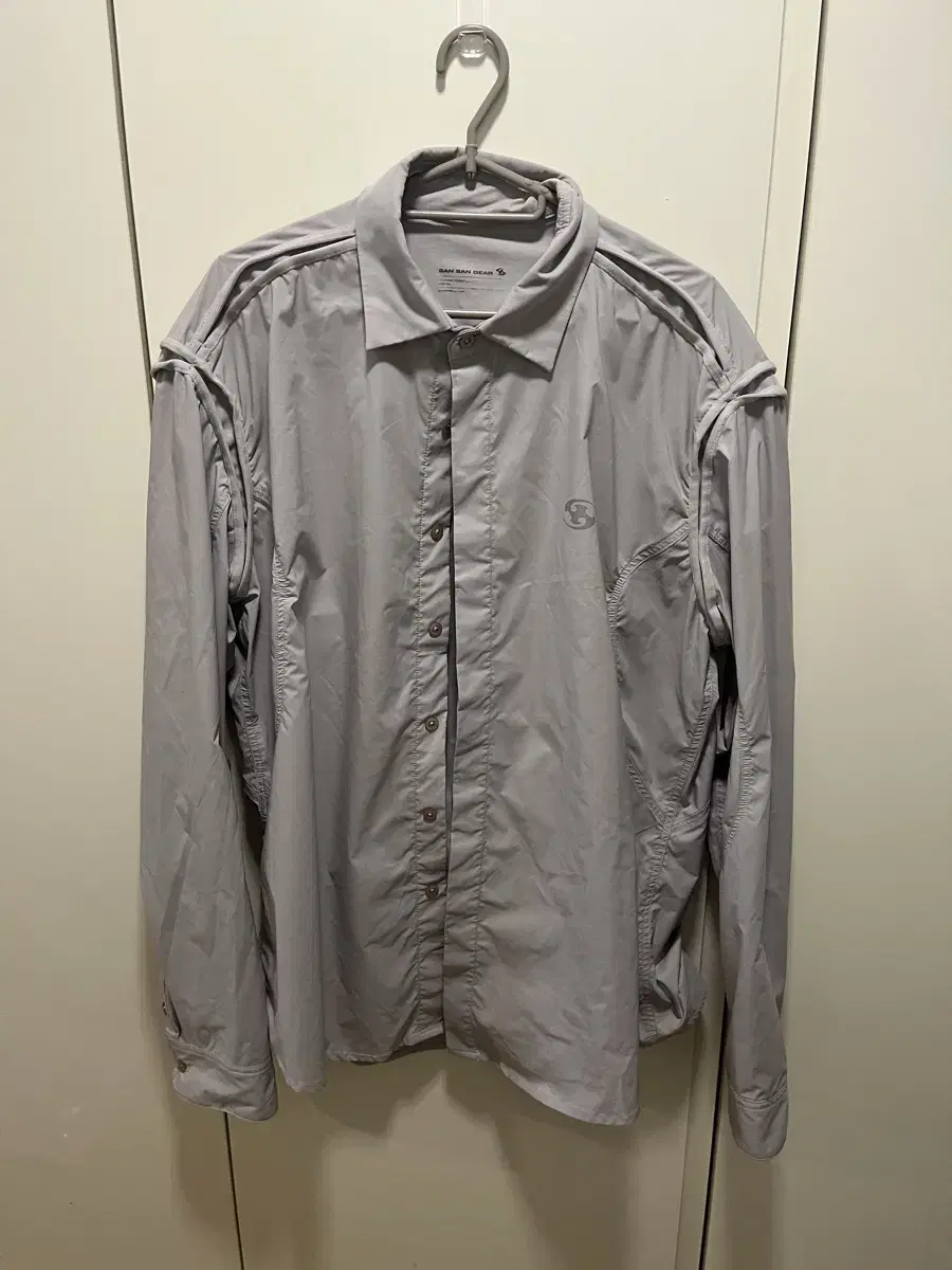 San San Gear Trim Mesh Shirt Gray Size 3