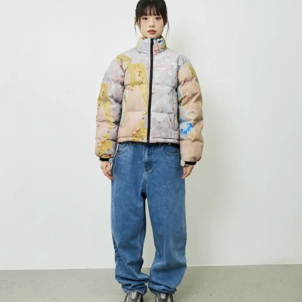 챈스챈스 MULTICOLOR PRINTED DOWN PARKA