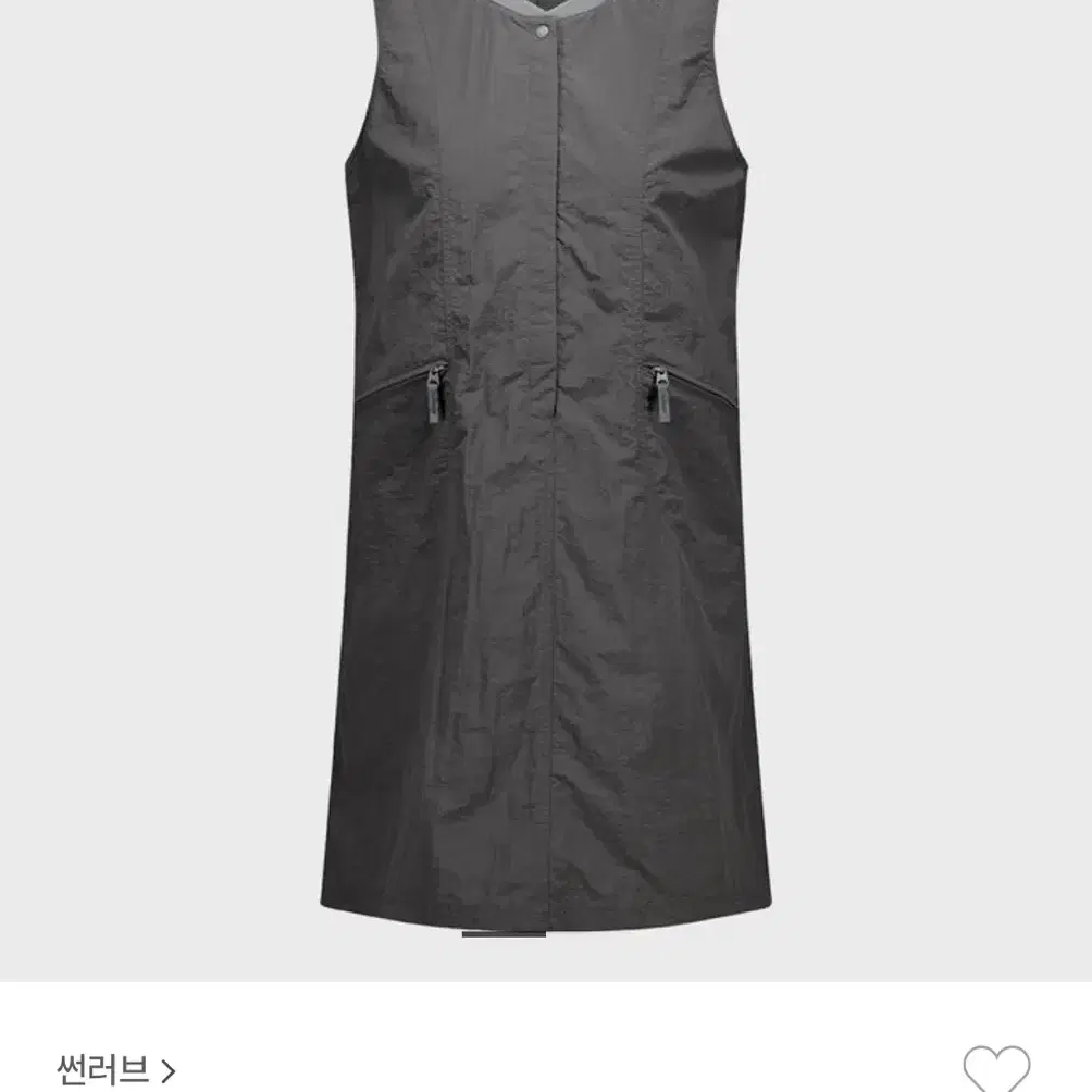 썬러브 sunlove cargo nylon zip dress 드레스 차콜