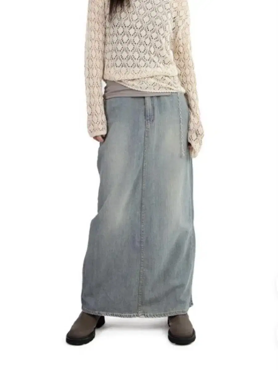 릿킴 SUMMER MAXI DENIM SKIRT