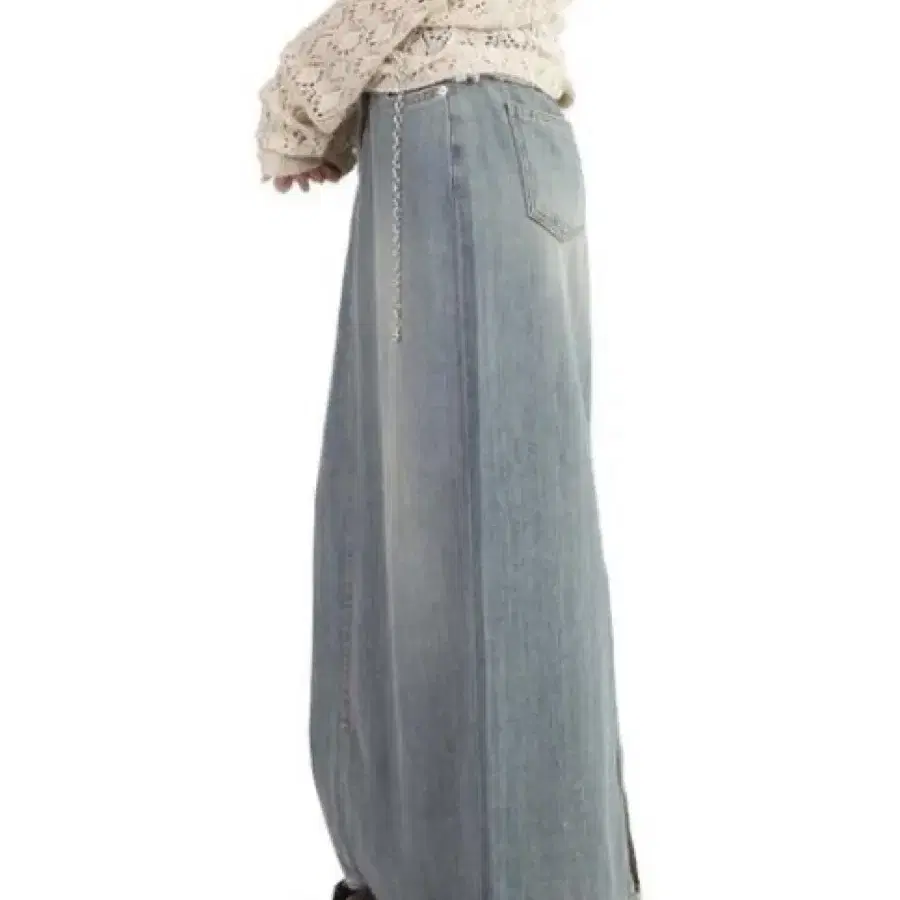 릿킴 SUMMER MAXI DENIM SKIRT