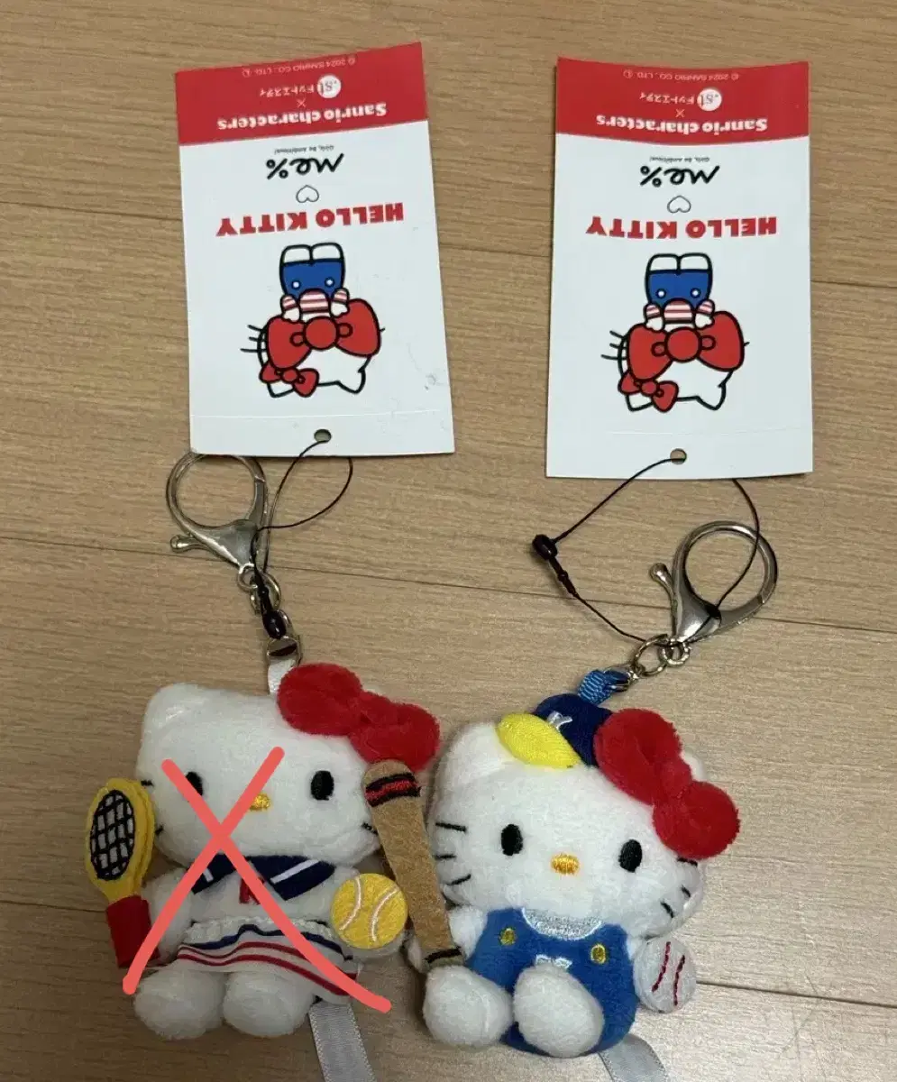 Percentage ME% San Rio Kitty Baseball Tennis doll keyring For Sale!