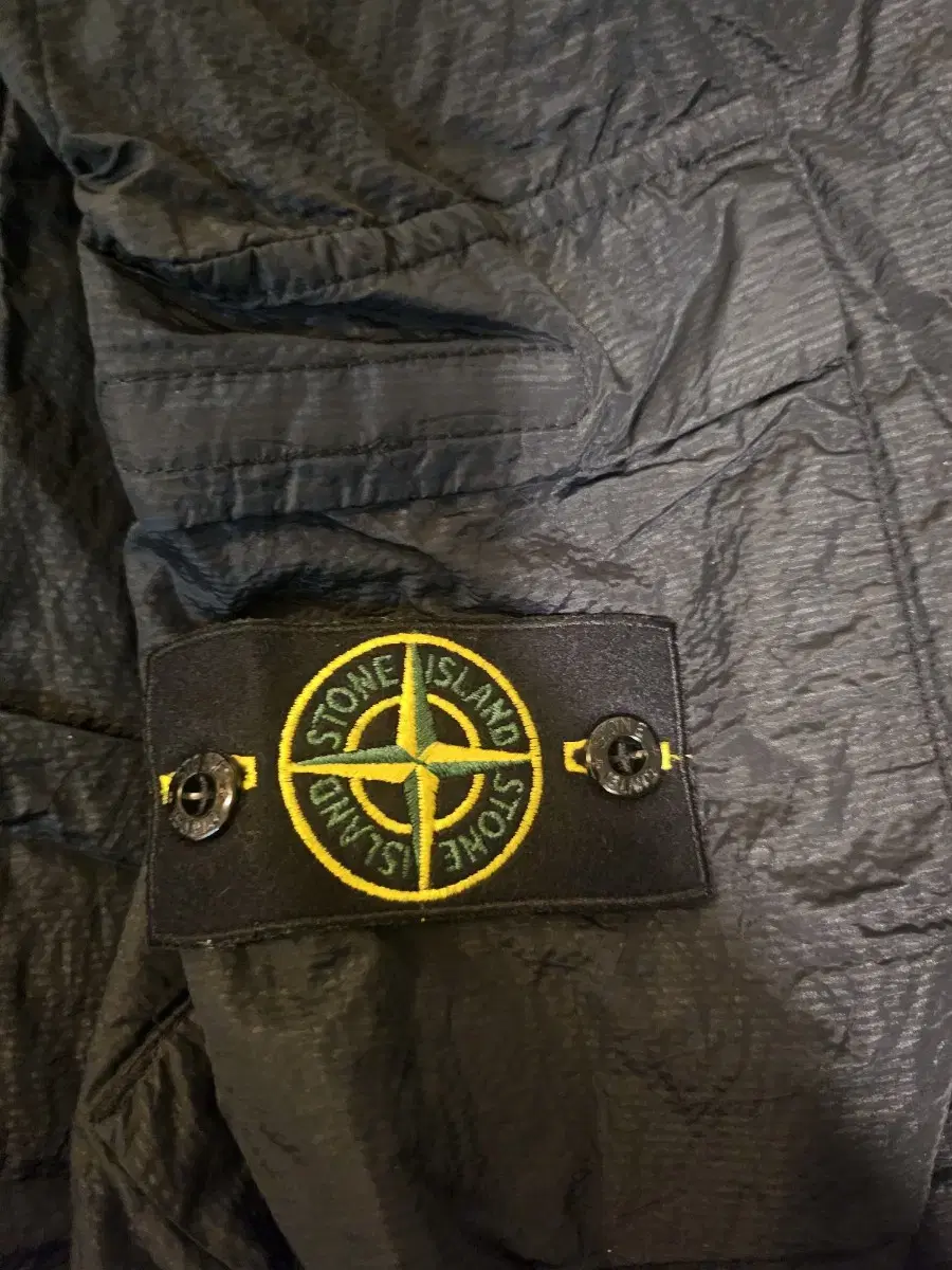 [34] Stone Island Seersucker Nylon Pants Black