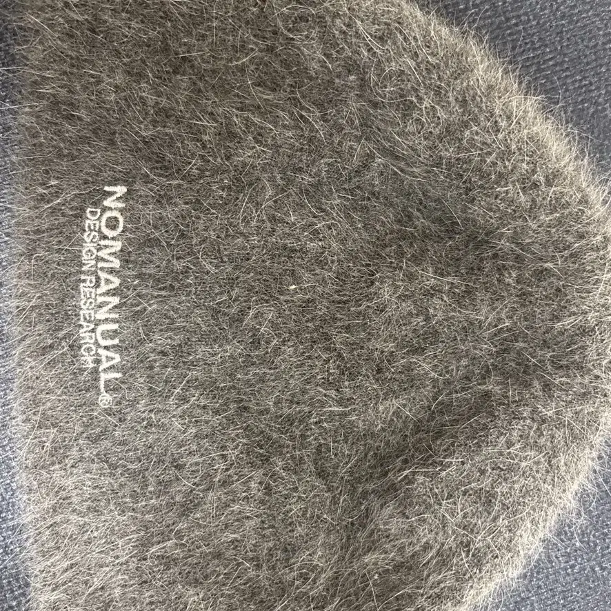 노매뉴얼 NM HAIRY BEANIE - CHARCOAL