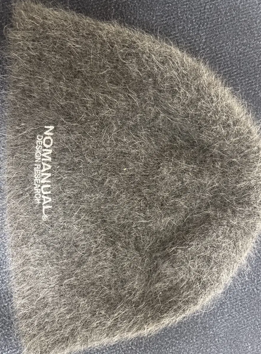 노매뉴얼 NM HAIRY BEANIE - CHARCOAL