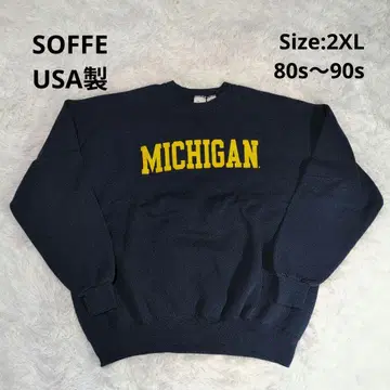 USA제 80s-90s M.J.SOFFE MICHIGAN 2XL 네이비