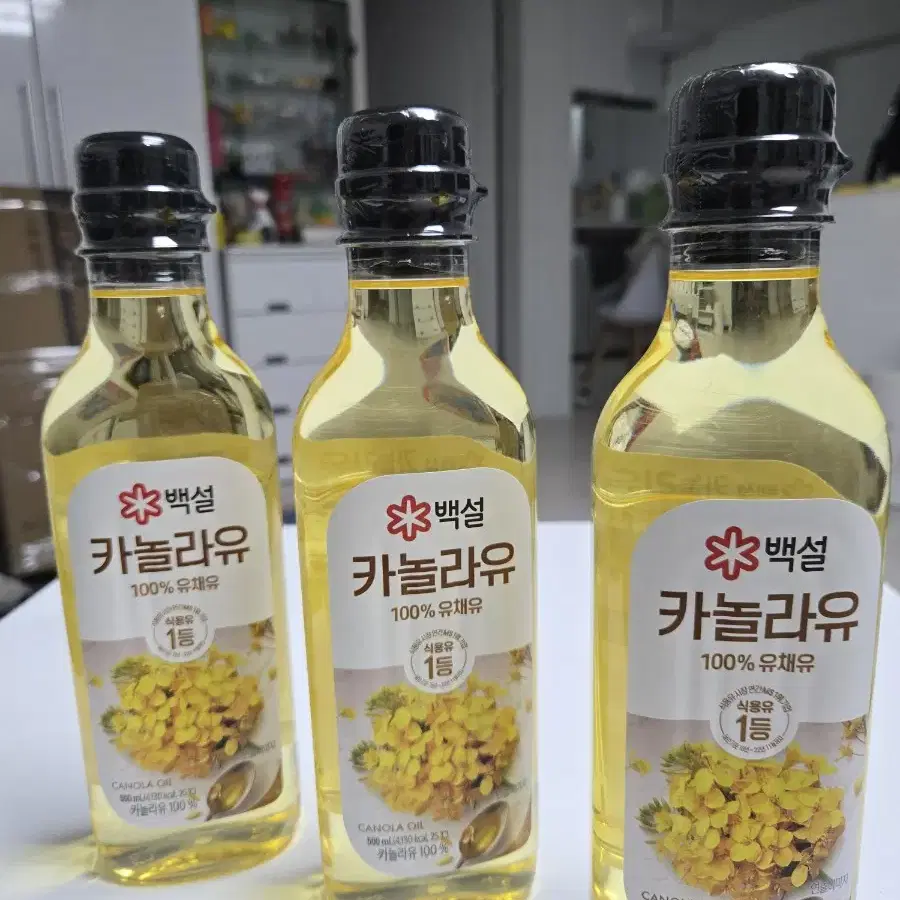 백설 카놀라유 500ml 3개