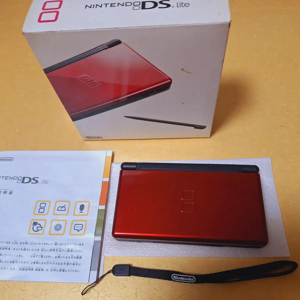 닌텐도 ds lite 크림슨블랙 일본판 박스셋 dslite dsi