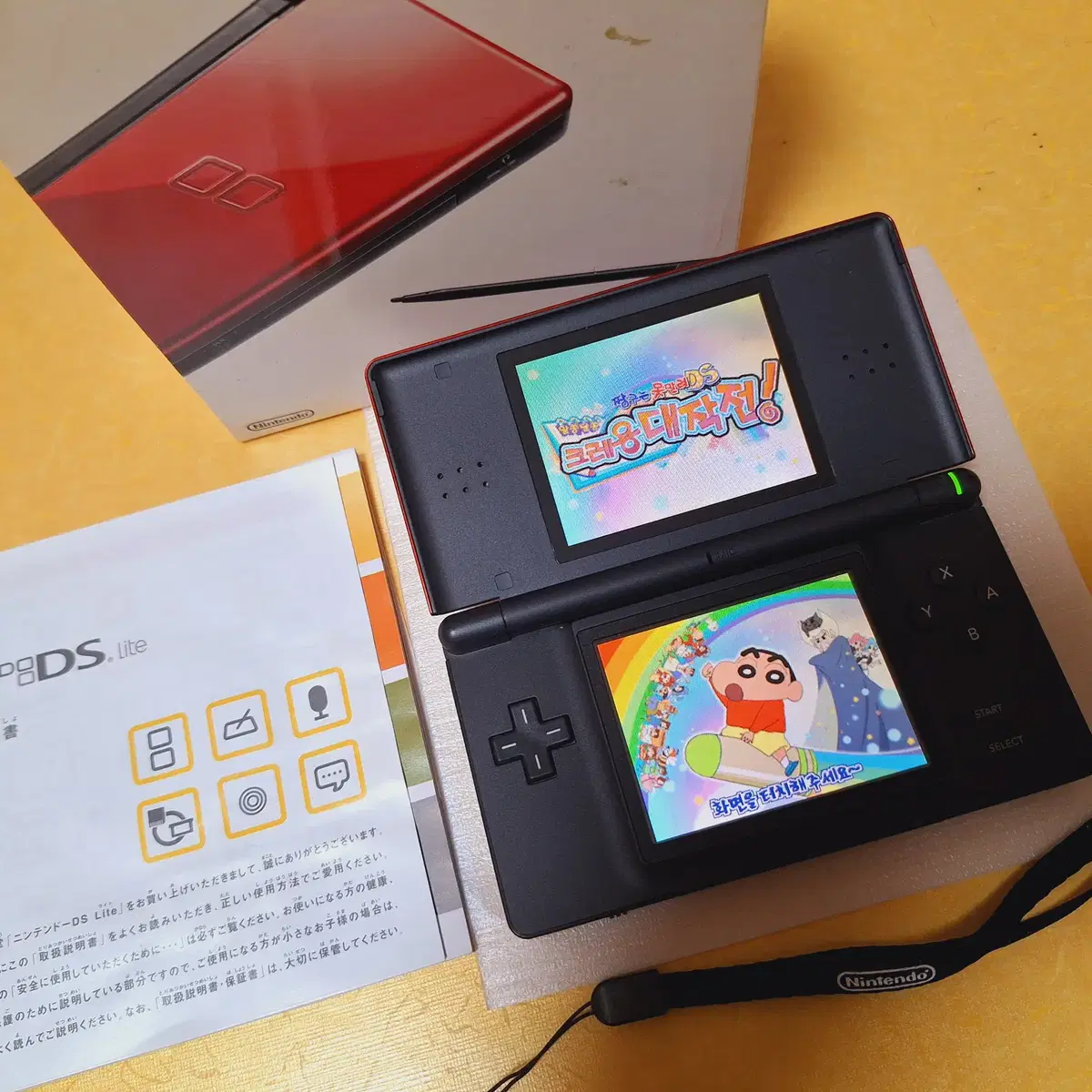 닌텐도 ds lite 크림슨블랙 일본판 박스셋 dslite dsi