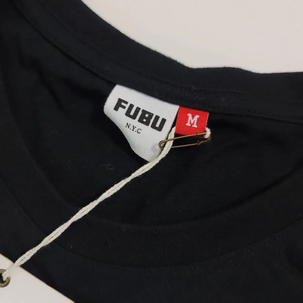 빅뱅 탑 FUBU 러브티 검정 반팔