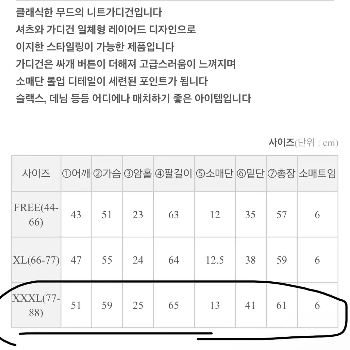 빅사이즈 셔츠 레이어드 가디건 네이비