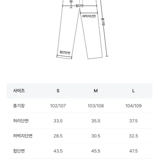 라룸 올드슬릿 데님 블랙 M