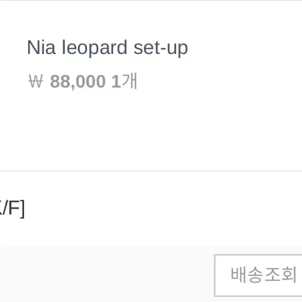 오도어 레오파드 셋업 Nia leopard set-up