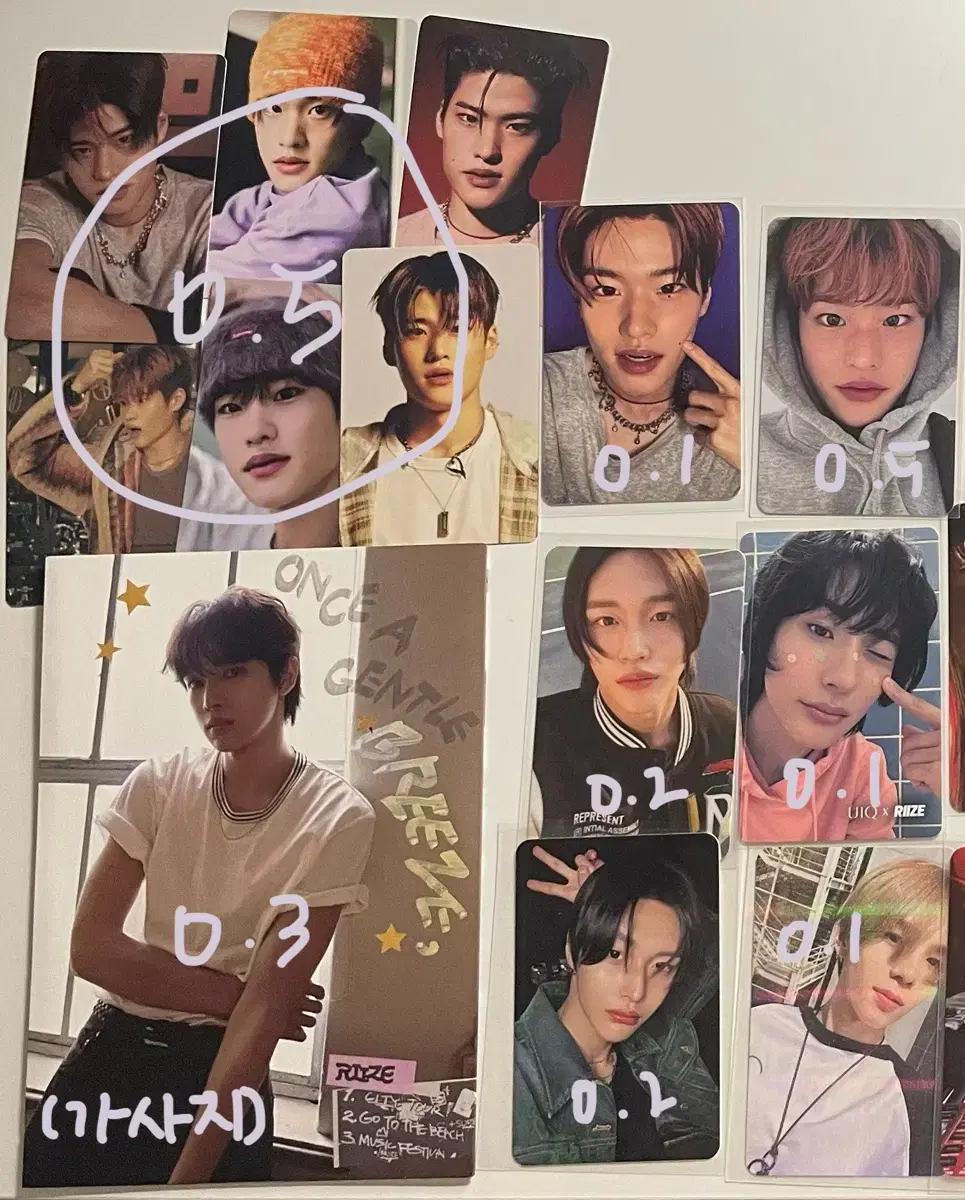 Rize photocard polaroid poster Film sohee sungchan chanyoung wonbin shotaro Eunseok