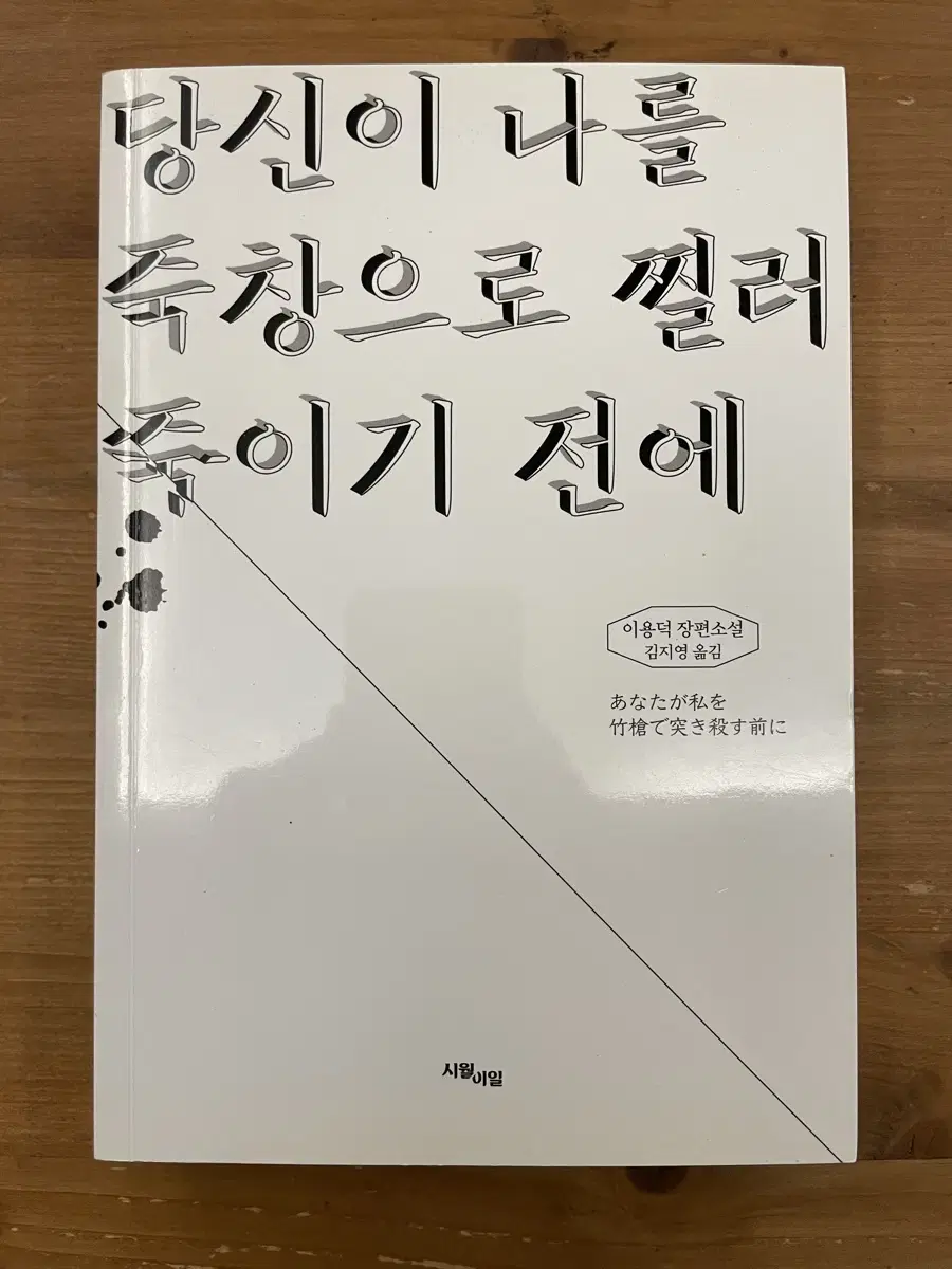 당신이 나를 죽창으로 찔러 죽이기 전에 - 이용덕