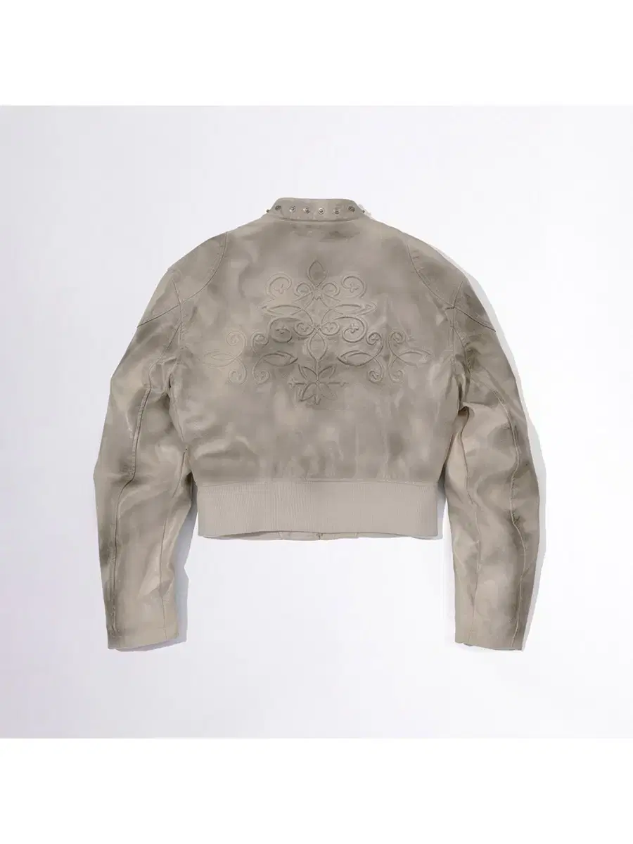 스컬프터 Emboss Faux Leather Bomber 자켓