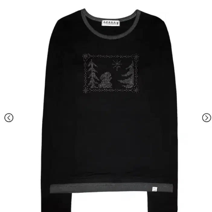 에쎄이 eessay LUCKY RABBIT T SHIRT - BLACK