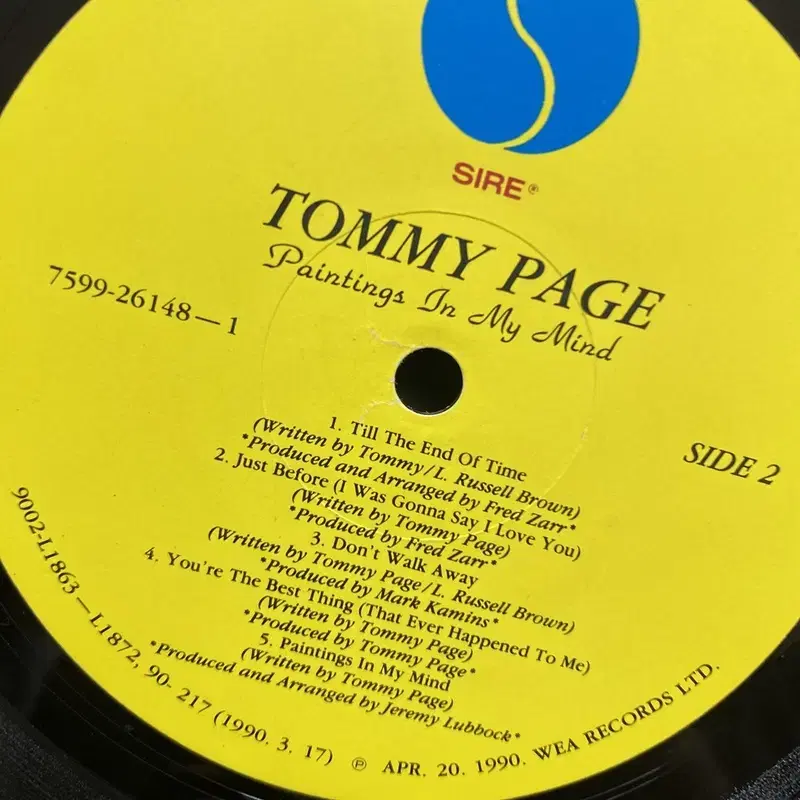 TOMMY PAGE  LP / AA7107