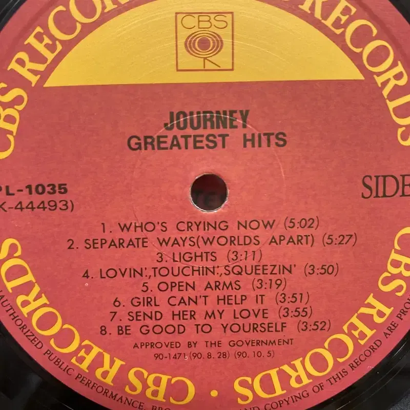 JOURNEY HITS  LP / AA7114