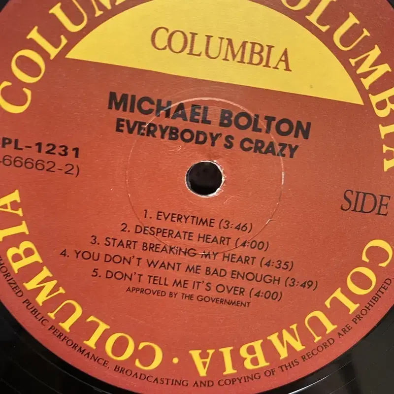 MICHAEL BOLTON LP / AA7128