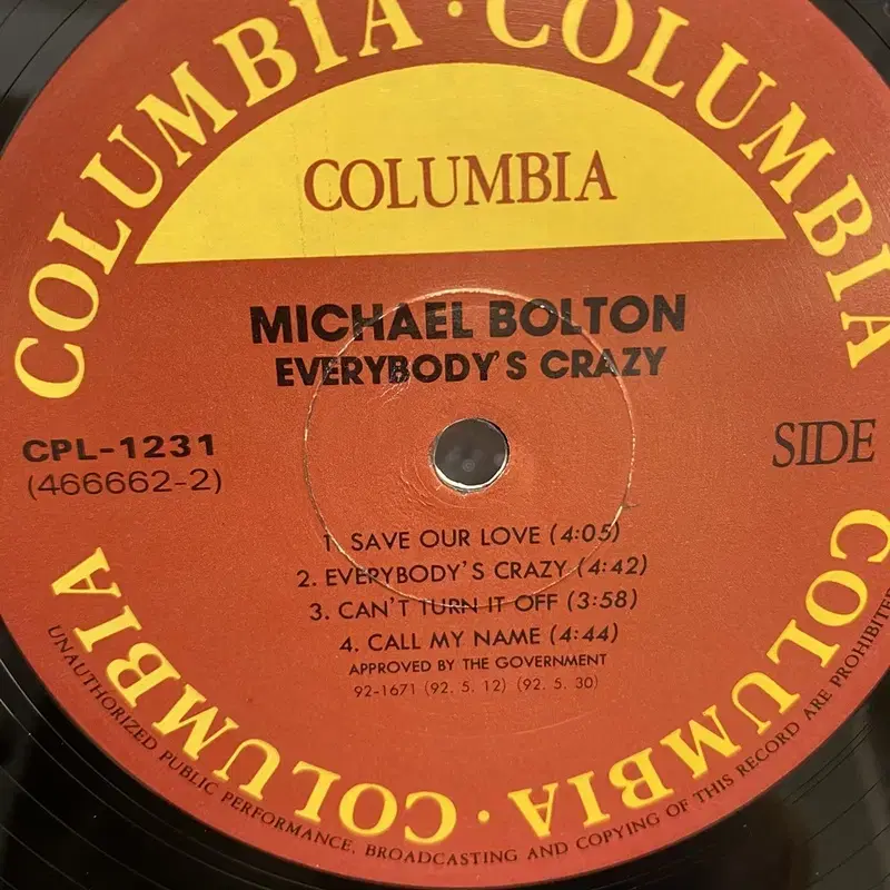 MICHAEL BOLTON LP / AA7128